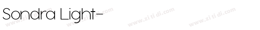 Sondra Light字体转换